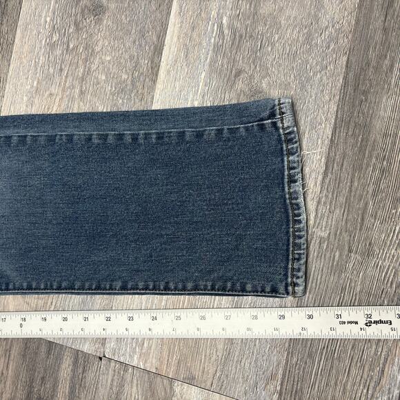 Lucky Brand 410 Dark Wash Blue Mens 34x30 Athletic Fit Straight Stretch‎ Jeans - Picture 9 of 13